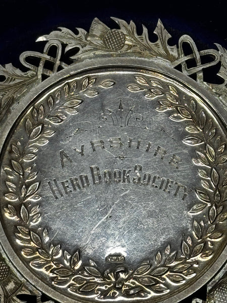 Scottish Agricultural Prize Medal – Ayrshire Herd Book Society Cow & Bull Calf Solid Silver c.1890s