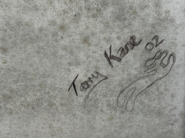 Large Oil Painting After Picasso Cubist-Influenced Hillside Village by Terence Matthew Kane