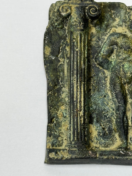 Classical Mythology Roman Bronze Plaque Mount Hercules