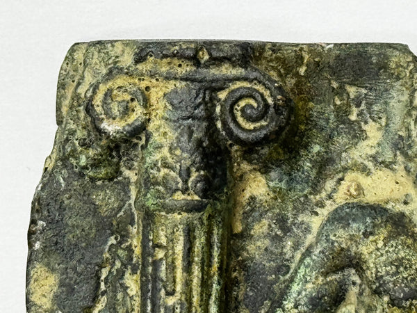 Classical Mythology Roman Bronze Plaque Mount Hercules