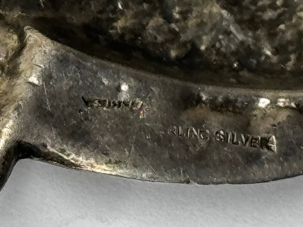 Sterling Silver Stylised Bream Brooch Scandinavian Modernist Design 1940s Statement Pin