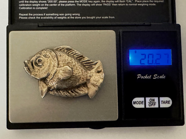 Sterling Silver Stylised Bream Brooch Scandinavian Modernist Design 1940s Statement Pin