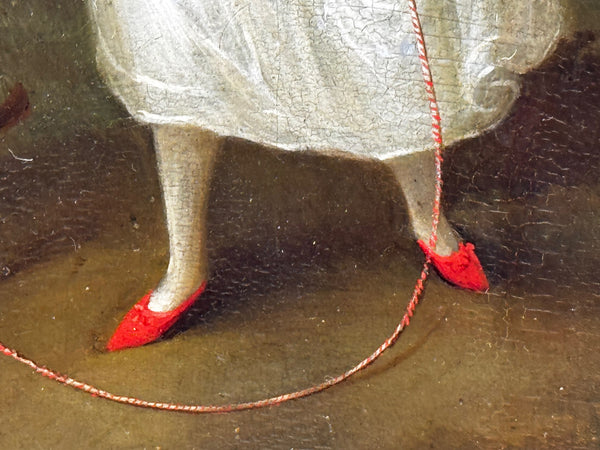 Historical Portrait Louisa Cooke With Her Dog Mr Quiz In The Manner of George Romney C1802