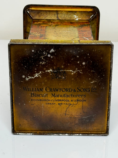 Art Deco Biscuit Tin Sundial William Crawfords & Son Ltd - Cheshire Antiques Consultant Ltd