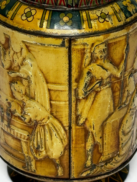 Antique British Biscuit Tin Egyptian Vase Discovery Tomb King Tutankhamun - Cheshire Antiques Consultant Ltd