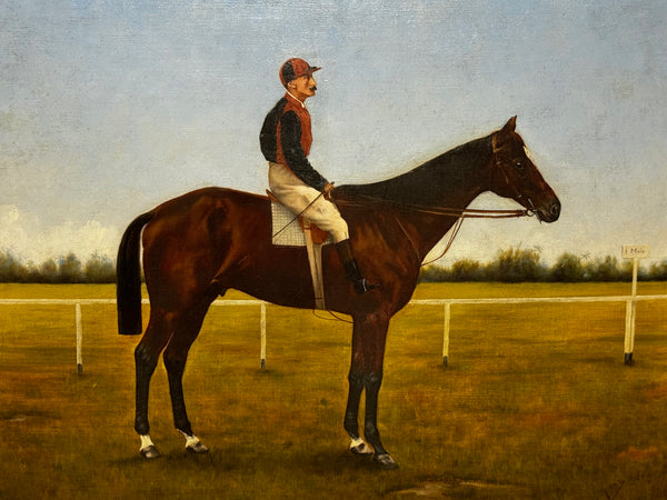 Victorian Winner’s Oil Portrait: Master Walter — Governor’s Cup, Colombo Colonial Races c1894 Owner Horace Deane-Drummond