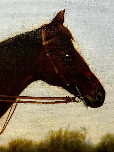 Victorian Winner’s Oil Portrait: Master Walter — Governor’s Cup, Colombo Colonial Races c1894 Owner Horace Deane-Drummond