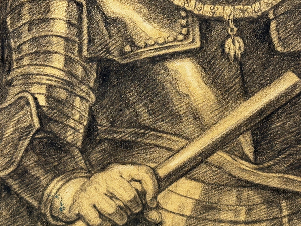 Nobility in Graphite — John VIII, Count of Nassau, in Ceremonial Armor After Van Dyck)
