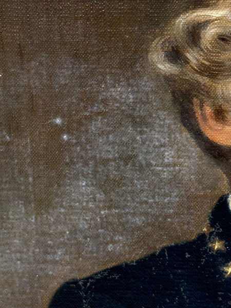 Oil Painting General Robert E. Lee Confederate Commander of The Army Of Northern Virginia