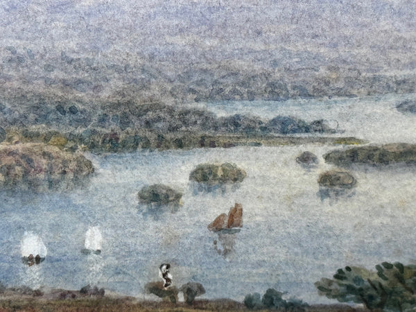 Edwardian Watercolour Windermere Scafell Pike Lake District Follower Harry Sutton Palmer