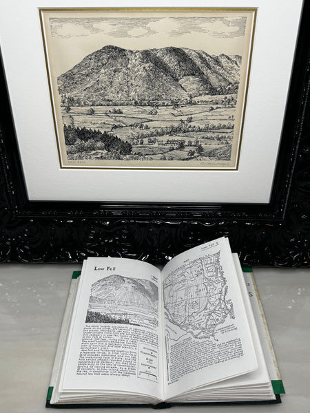 Signed Masterpiece Sketch Low Fell From Lanthwaite Hill Cumbria Lake District By Alfred Wainwright