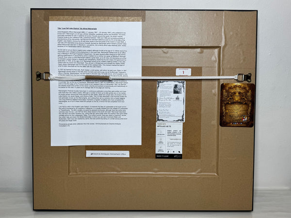 Signed Masterpiece Sketch Low Fell From Lanthwaite Hill Cumbria Lake District By Alfred Wainwright