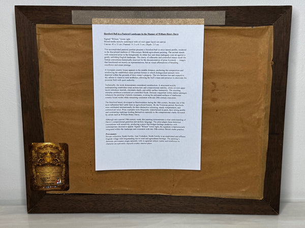 Prized Hereford Bull In the Manner of William Henry Davis