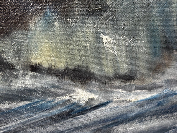 Marine Oil Painting Arctic Loss: Kingston Peridot (H591) — Hull Northern Fishing Co. Ltd