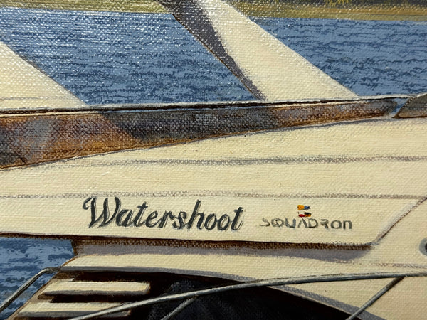 Lake Windermere Sovereignty — Fairline Squadron 50 Yacht in Motion By Edward Hersey (British, b. 1948)