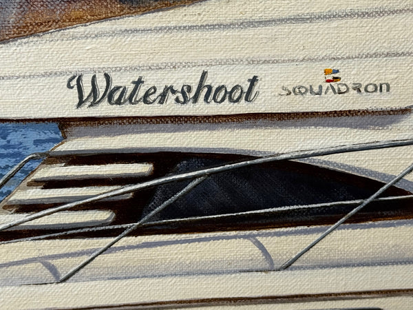 Lake Windermere Sovereignty — Fairline Squadron 50 Yacht in Motion By Edward Hersey (British, b. 1948)