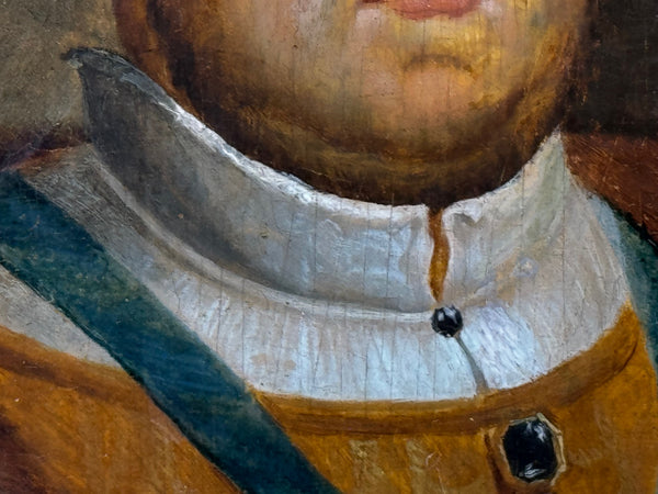 Oil Portrait of King Henry VIII Following the Holbein Prototype