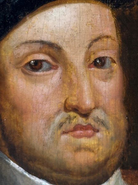Oil Portrait of King Henry VIII Following the Holbein Prototype