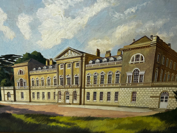 Historic Painting Duke Of Bedford’s Main Estate Woburn Abbey In Bedfordshire