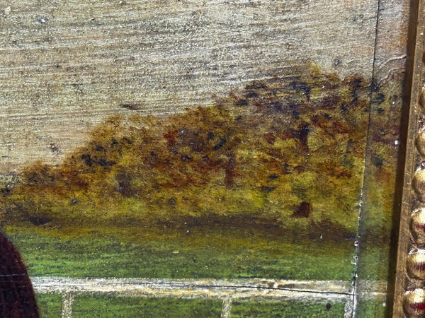 Oil Painting of Persimmon with Jockey Jack Watts – Royal Racehorse Owned by King Edward VII – At Newmarket c1898