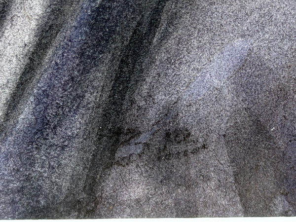 Franklin D. Roosevelt (FDR) Portrait Watercolour, Signed Beatrice S. Bullock, WWII Era, Inscribed Verso