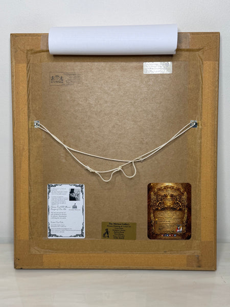 Franklin D. Roosevelt (FDR) Portrait Watercolour, Signed Beatrice S. Bullock, WWII Era, Inscribed Verso