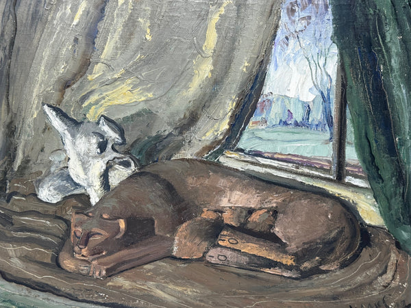 🐈 Scottish Modernist Painting 🐈 Spring 1947 A Postwar Meditation by William McCance