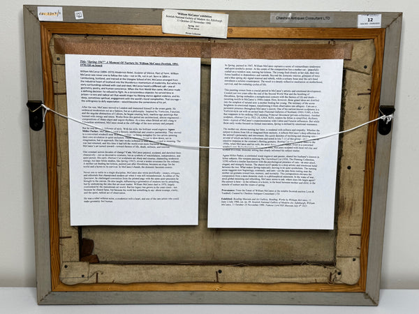 🐈 Scottish Modernist Painting 🐈 Spring 1947 A Postwar Meditation by William McCance