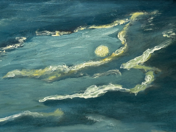 Scottish Painting🌙 Moonlight Over Loch Ness – Urquhart Castle in Nocturne