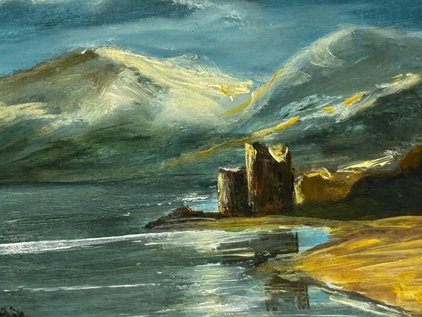 Scottish Painting🌙 Moonlight Over Loch Ness – Urquhart Castle in Nocturne