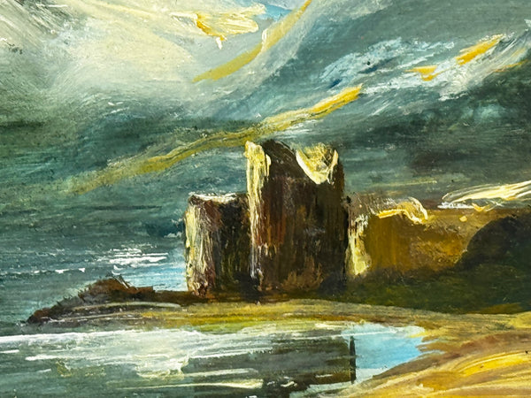 Scottish Painting🌙 Moonlight Over Loch Ness – Urquhart Castle in Nocturne