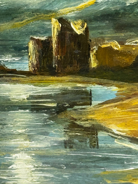 Scottish Painting🌙 Moonlight Over Loch Ness – Urquhart Castle in Nocturne