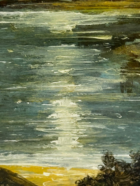 Scottish Painting🌙 Moonlight Over Loch Ness – Urquhart Castle in Nocturne