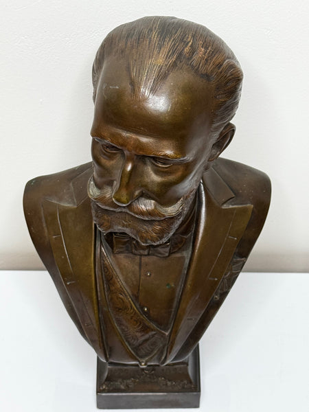 French President Bust Sculpture Marie François Sadi Carnot By Adolphe Jean Lavergne