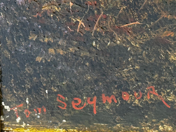 🐄 Victorian Oil Painting Beneath Ben Nevis Longhorn Cattle by Loch Linnhe