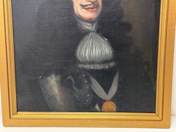 Restoration-Era Majesty: Oil Portrait of King Charles II with the Order of the Garter