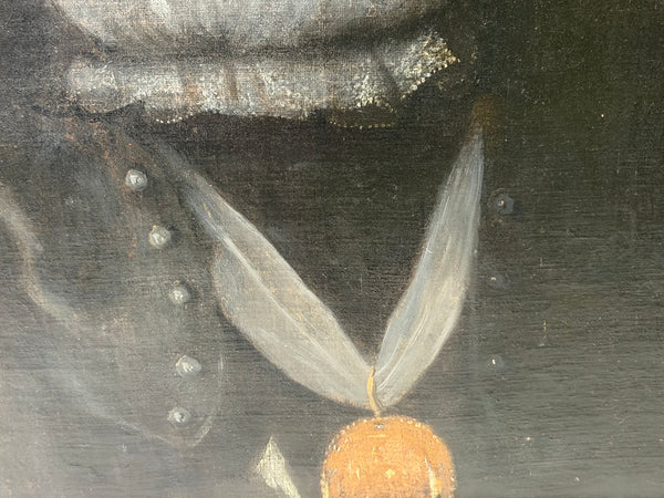 Restoration-Era Majesty: Oil Portrait of King Charles II with the Order of the Garter