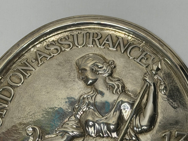 Georgian Sterling Silver Britannia Plaque for the London Assurance Corporation C1801