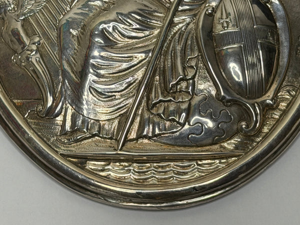 Georgian Sterling Silver Britannia Plaque for the London Assurance Corporation C1801