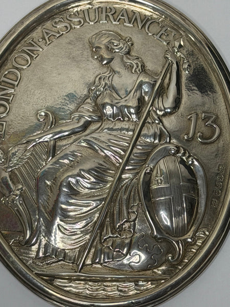 Georgian Sterling Silver Britannia Plaque for the London Assurance Corporation C1801
