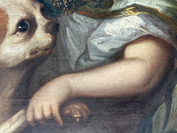 A Gentle Companionship — Portrait of a Boy and His King Charles Spaniel, c.1680