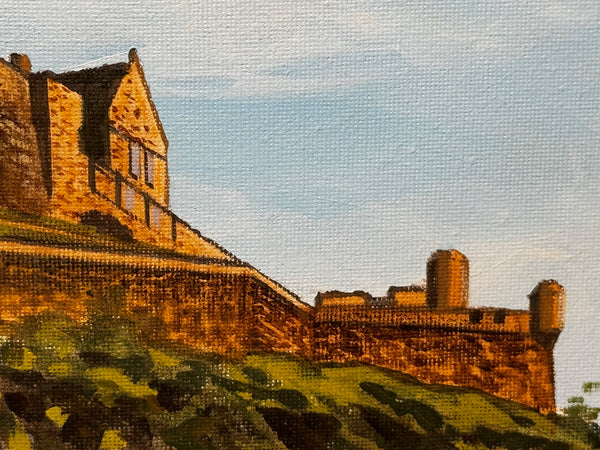 Scottish Jewel of Edinburgh at Dawn: Castle & Ross Fountain Painting