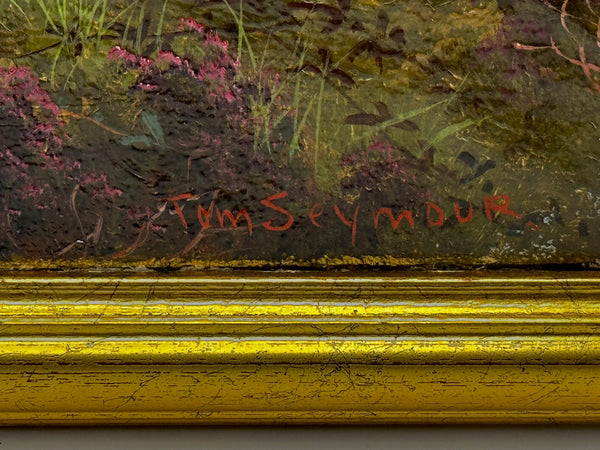 🌄 First Light over Ben Lawers: Highland Cattle Beside Loch Tay By Tom Seymour Oil on Canvas C1880