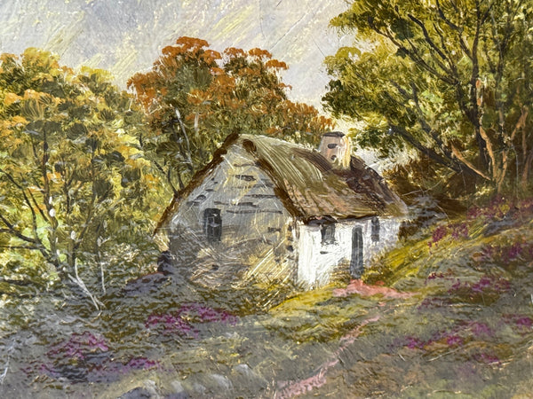 🌄 First Light over Ben Lawers: Highland Cattle Beside Loch Tay By Tom Seymour Oil on Canvas C1880