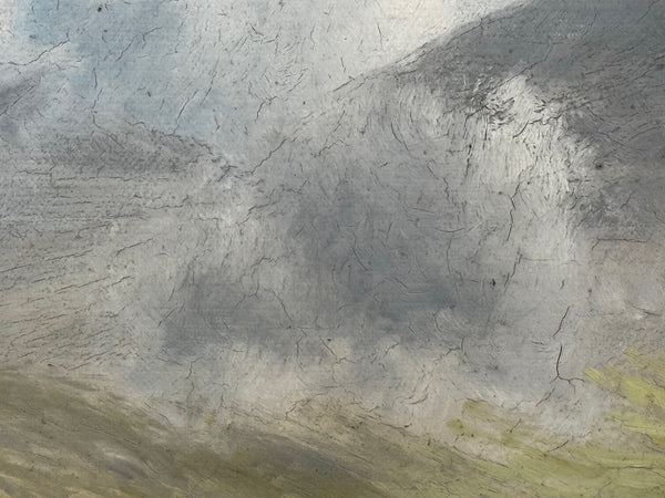 🌄 First Light over Ben Lawers: Highland Cattle Beside Loch Tay By Tom Seymour Oil on Canvas C1880