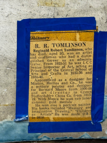 🌊 Pair of Arts & Crafts Turquoise Relief Tile Plaque Sculptures, c.1909 Attributed Reginald Robert Tomlinson