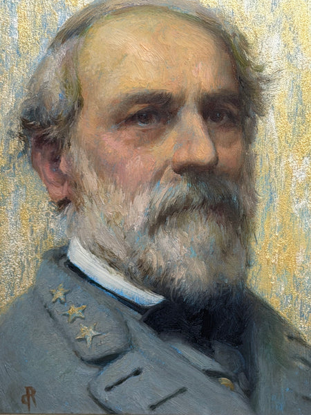 Oil Portrait Study of Confederate General Robert E. Lee