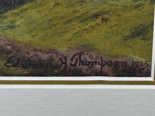 🌄 “Thirlmere with Helvellyn, Lake District” – Watercolour by Edward Horace Thompson, c. 1925