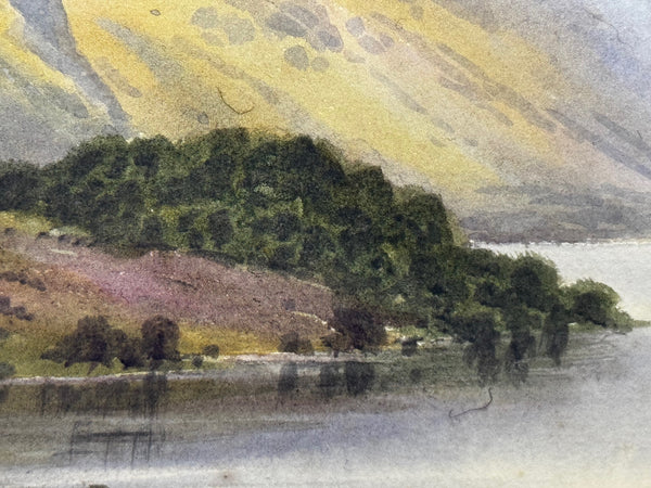 🌄 “Thirlmere with Helvellyn, Lake District” – Watercolour by Edward Horace Thompson, c. 1925