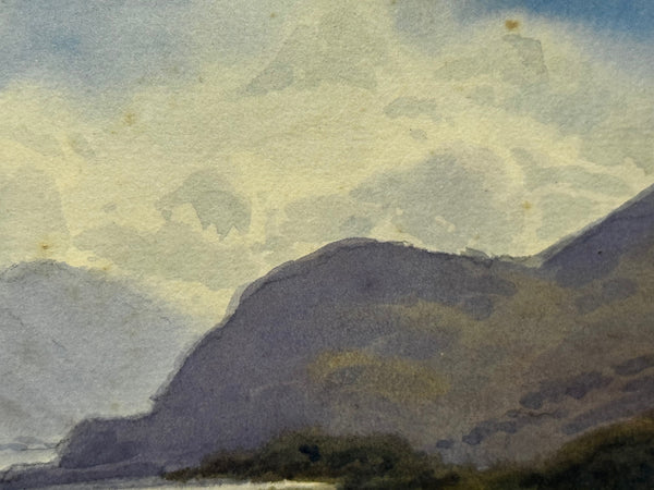 🌄 “Thirlmere with Helvellyn, Lake District” – Watercolour by Edward Horace Thompson, c. 1925
